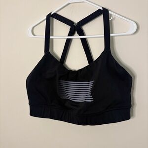 Savage X Fenty Black and Gray Strappy Bra